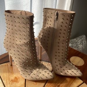 Spiked boots - Tan